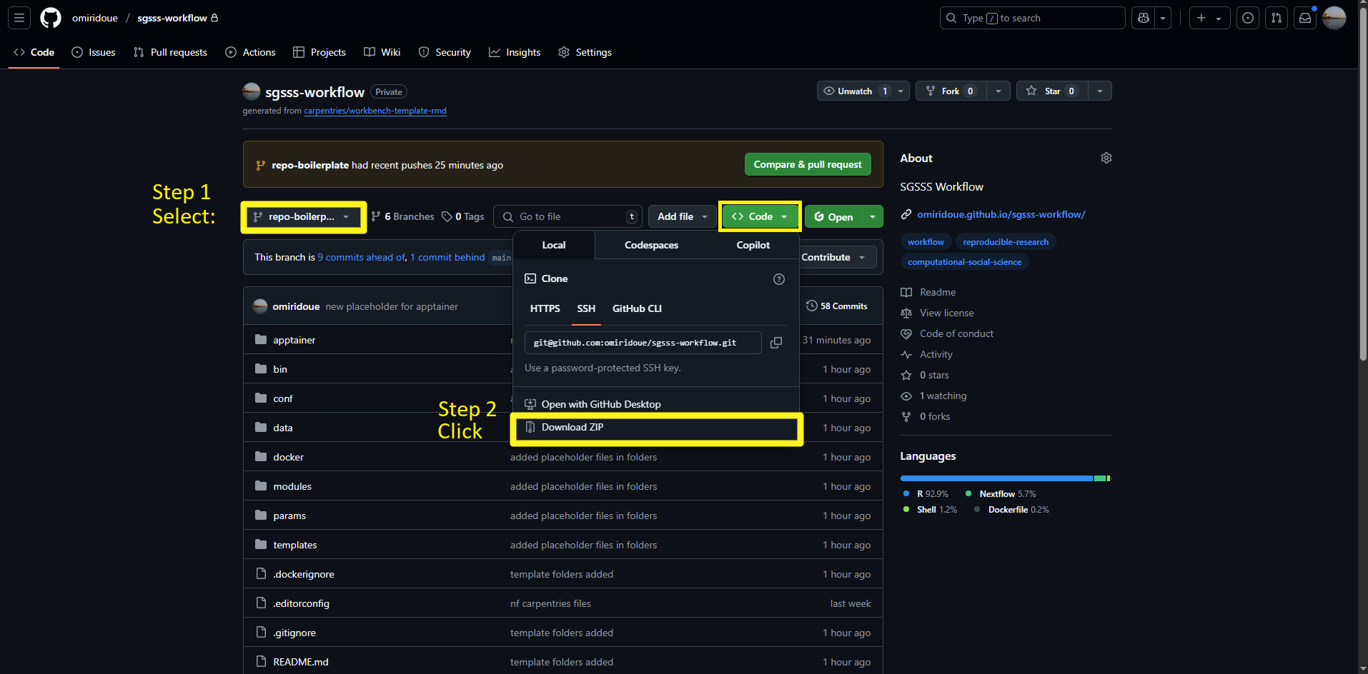 Workflow manager template folder build your own workflow